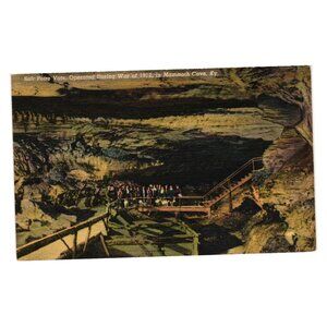 Salt Petre Vats Mammoth Cave War 1812 Historical Postcard National Park Kentucky